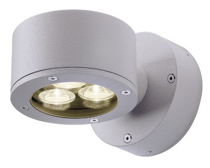 SLV SITRAnástenná kamen. šedivá 230V GX53 9W IP44 (230354)