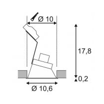 SLV HORN -A, biele  matné, GU10, max. 50 W (113151) #3