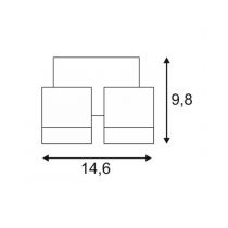 SLV NEW MYRA WALL SPOT, stříbrošedé, 2xGU10, max. 2x50 W, IP55 (233094) #3