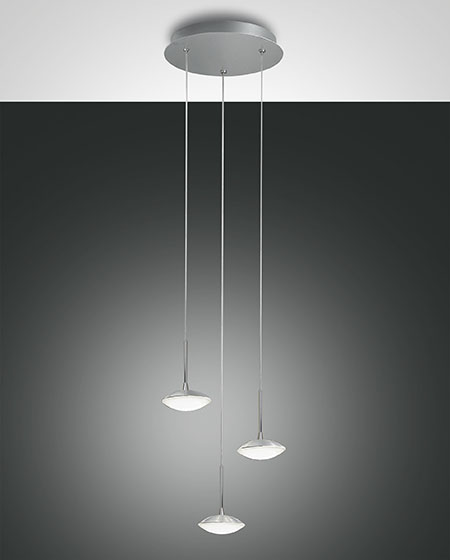 FABAS HALE SUSPENSION LAMP 3 LIGHTS ALUMINUM (3255-47-212)